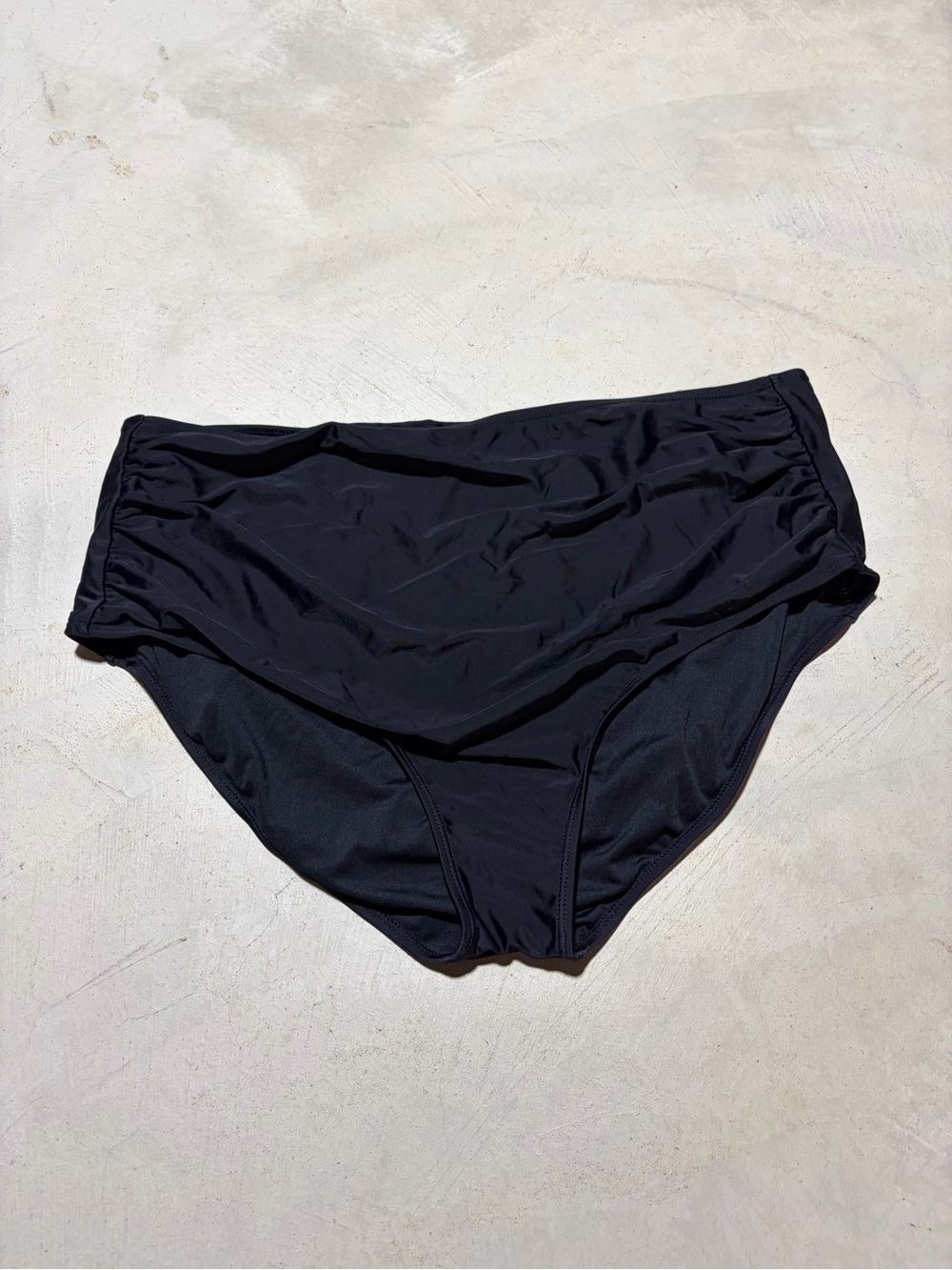 Coral reef High-Waist Black Swim Bottoms 3XL 22/24